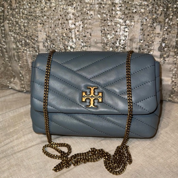 Tory Burch Handbags - $428 TORY BURCH Rainwater KIRA CHEVRON MINI BAG Crossbody